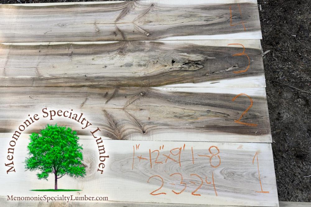Maple Lumber - 1" x 12" x 9' - Lot No, 2-3-24-1-8 
