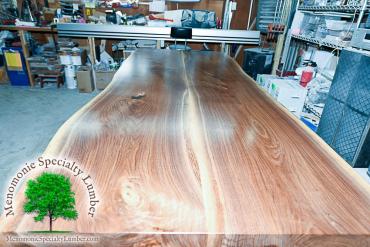 Live Edge Black Walnut Dining Table 30" wide x 7' long 2" Thick