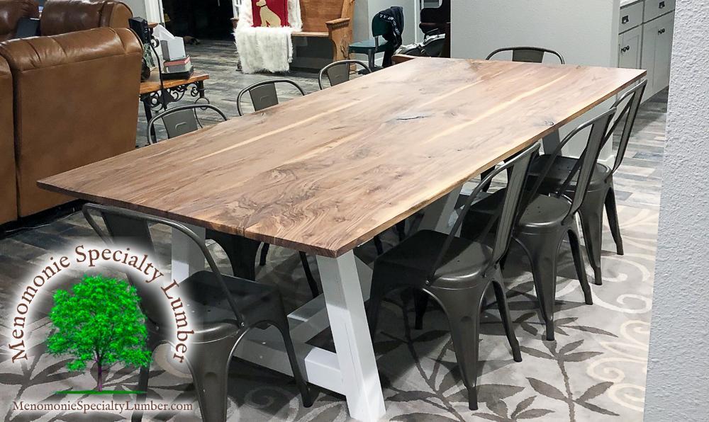 Customer Built Black Walnut Table 4' x 8' x 1" Dining Room Table
