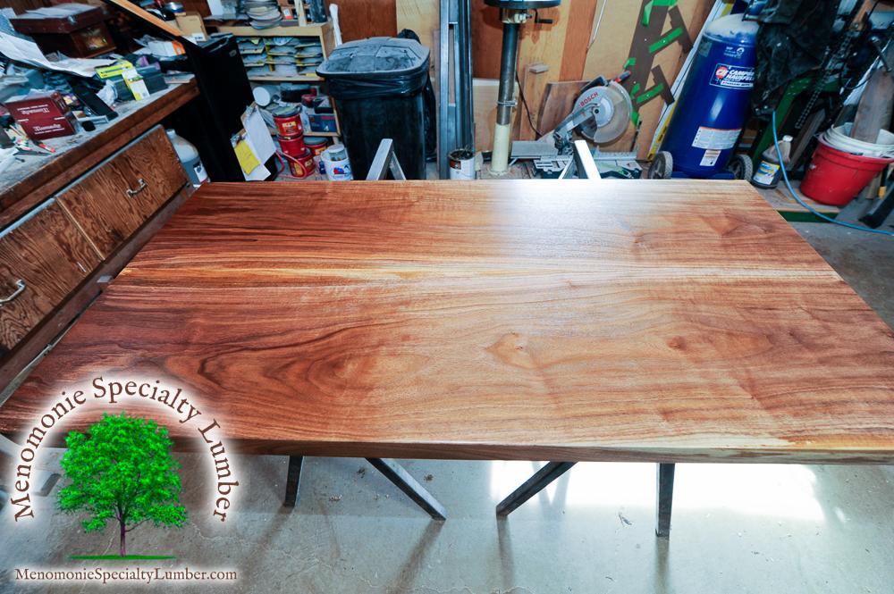 Black Walnut Custom Counter Top 24" x 48" 2" with rounded corners
